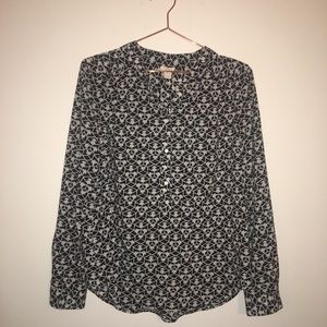 J. Crew Long Sleeve Buttoned Blouse